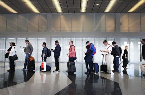 Missing flight due to security check issues