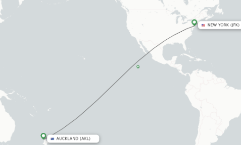 Auckland (AKL) → New York (JFK)